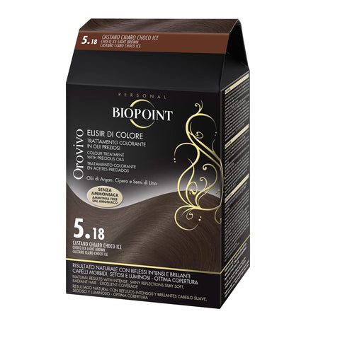 Biopoint Orovivo Elisir Di Colore 5.18 Castano Chiaro Choco Ice