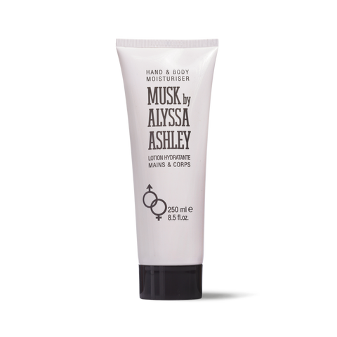 Flacone di Alyssa Ashley Musk lozione idratante mani e corpo da 250 ml