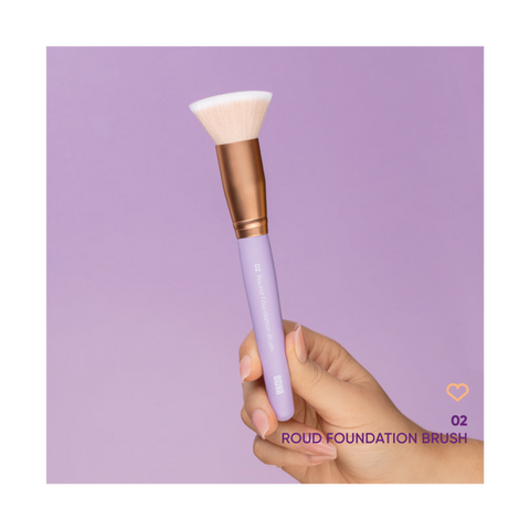 02 Round Foundation Brush Pennello Fondotinta Tondo