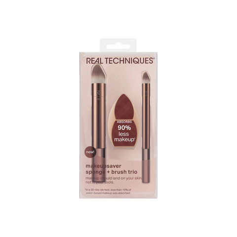 Real Techniques Makeupsaver Sponge + Brush Trio