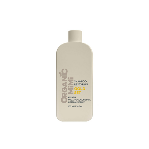 Organic Mimi Gold Set Shampoo Keratin & Coconut Oil 100 Ml