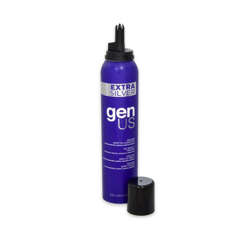 Genus Mousse Extra Silver Effetto Ghiaccio 300 Ml
