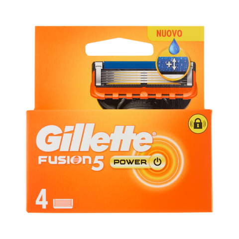 Gillette Fusion Power 5 Lame Di Ricambio 4 Pz