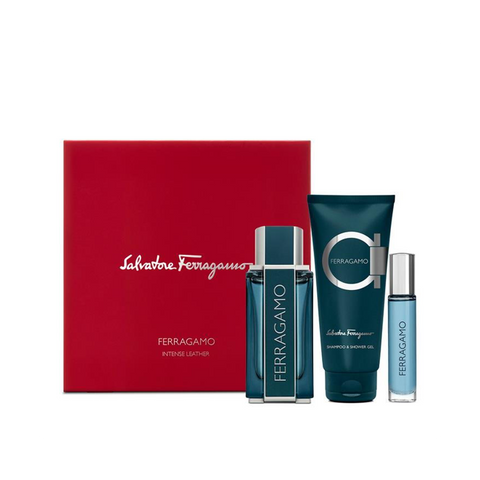 Salvatore Ferragamo Intense Leather Set Per Uomo
