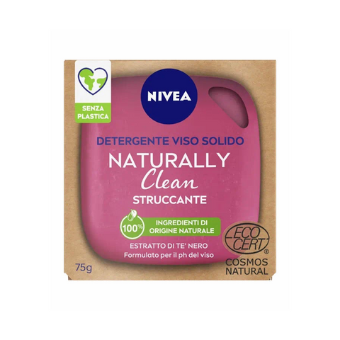 Nivea Naturally Clean Detergente Viso Solido 75 g