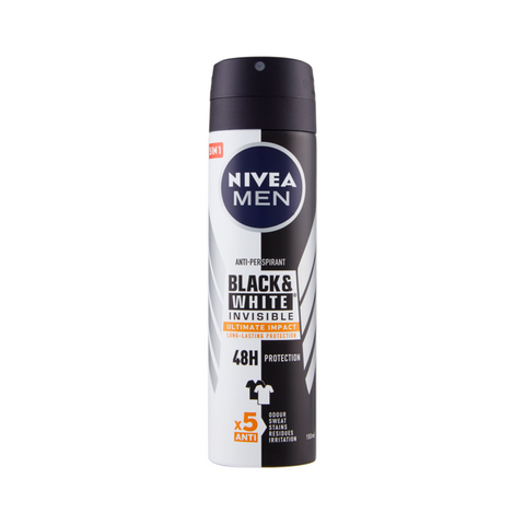 Nivea Men Deodorante Black & White Ultimate Impact Spray 150 Ml