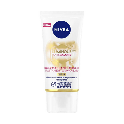 Nivea Crema Mani Luminous 630° Anti-macchie SPF15 50 Ml