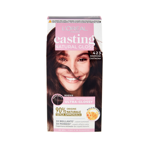 L'Oréal Paris Casting Natural Gloss 423 Marrone Castagna
