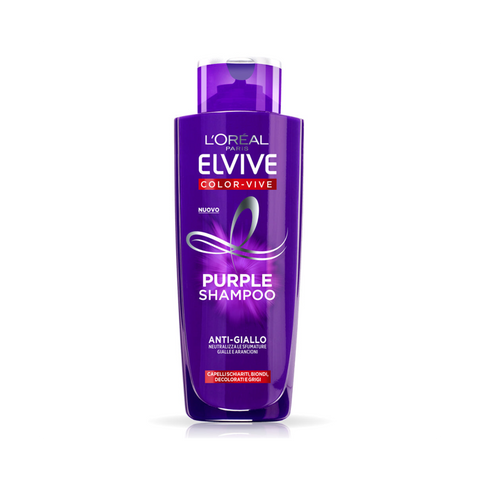 L'Oréal Elvive Shampoo Color-Vive Purple Anti-Giallo 200 Ml