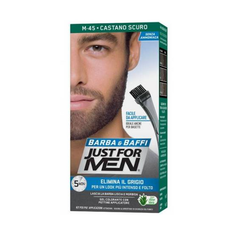 Just For Man Barba e Baffi Colorazione Castano Scuro
