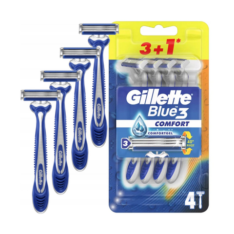 Gillette Blue 3 Comfort Usa & Getta 3+1 Pz