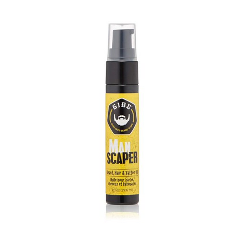 Gibs Man Scaper Beard & Hair Tattoo Oil 29.6 Ml