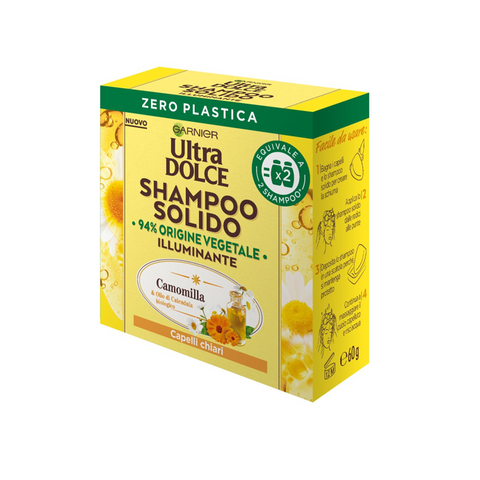 Garnier Ultra Dolce Shampoo Solido Camomilla 60 g