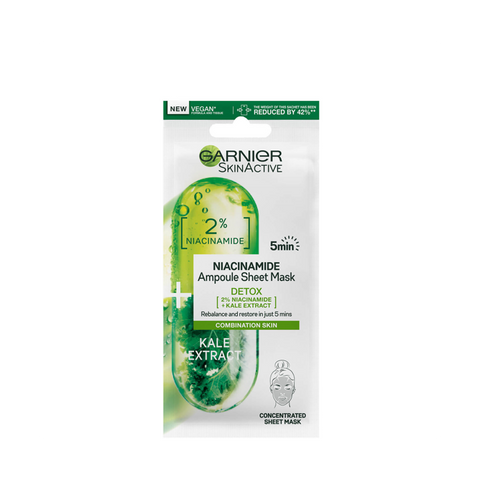 Garnier Skin Active Maschera Detox In Tessuto Ampolle 5 Minuti