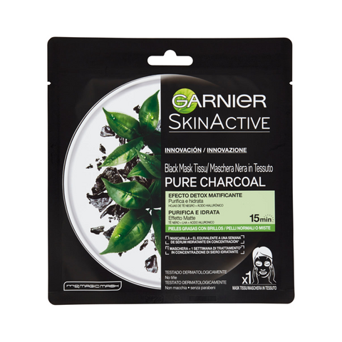 Garnier Skin Active Hydra Bomb Maschera Charcoal 32 Ml