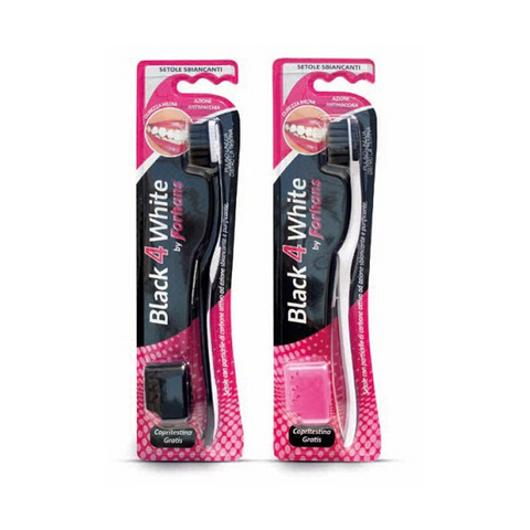 Forhans Spazzolino Black White Setole Al Carbone