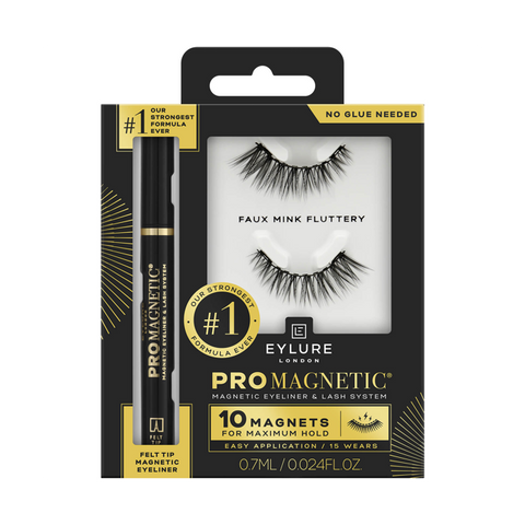 Eylure Ciglia Finte Pro Magnetic 10 Magnets Faux Mink Fluttery