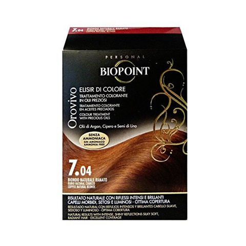 Biopoint Orovivo Elisir Di Colore 7.04 Biondo Naturale Ramato