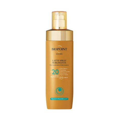 Biopoint Latte Solare Spray Corpo Sublimante Spf 20 250 Ml