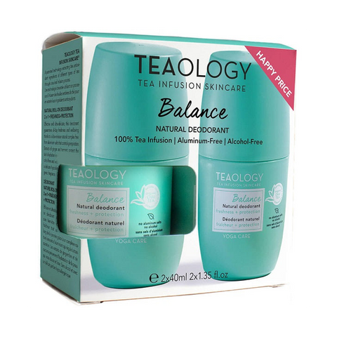 Teaology Balance Yoga Care Deodorante Naturale Roll-On 2 X 40 Ml