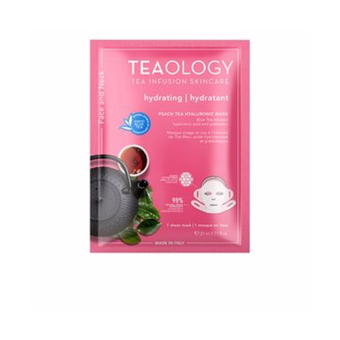 Teaology Peach Tea Hyaluronic Mask Idratante & Illuminante 21 Ml