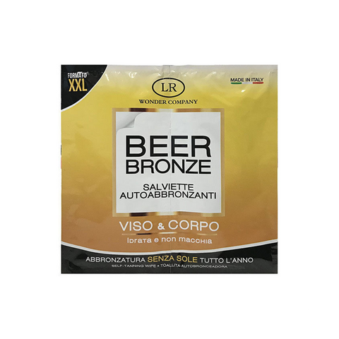 LR Wonder Company Beer Bronze Salviette Autoabbronzanti