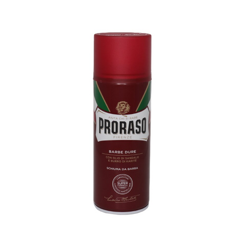 Proraso Schiuma Da Barba Rossa Barbe Dure 400 Ml