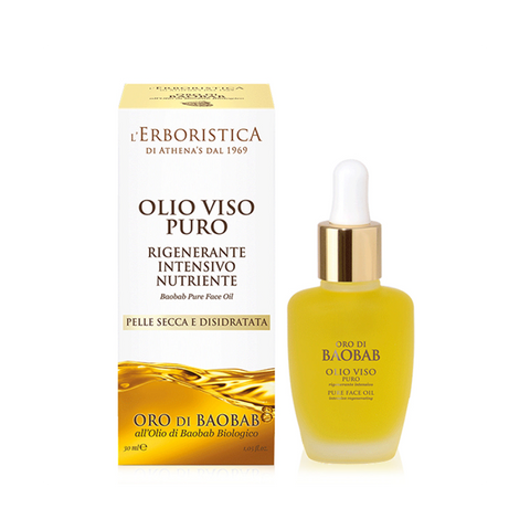 Athena's Oro Di Baobab Olio Puro Viso 100% 30 Ml
