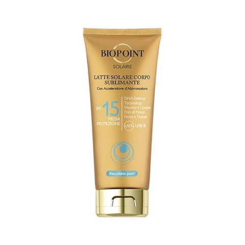 Biopoint Latte Solare Corpo Spf 15 200 Ml