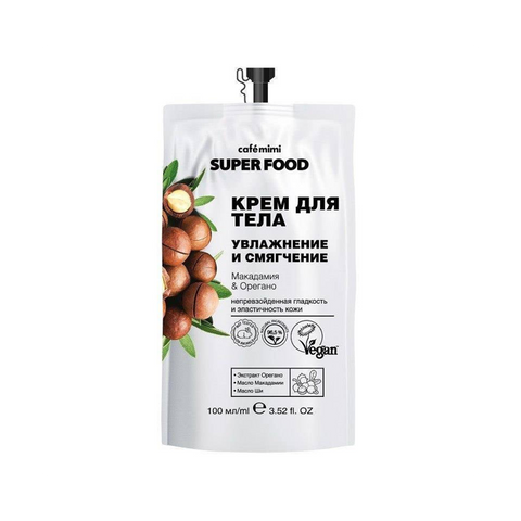 Cafè Mimi Super Food Body Cream Macadamia & Oregano 100 Ml
