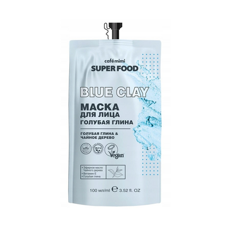 Cafè Mimi Super Food Face Mask Blue Clay 100 Ml
