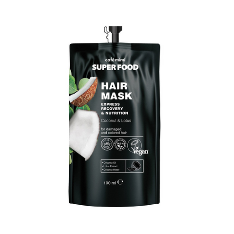 Cafè Mimi Super Food Hair Mask Coconut & Lotus 100 Ml