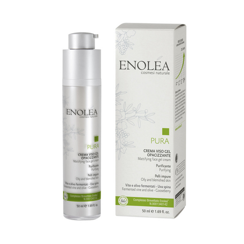 Enolea Pura Crema Viso Gel Opacizzante Purificante - 50 Ml