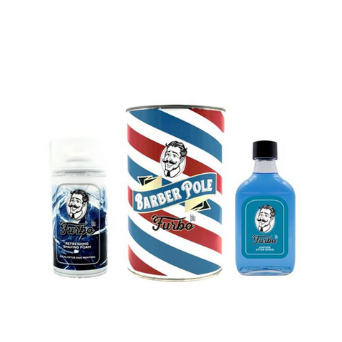 Furbo Blu Barber Pole Set Barba