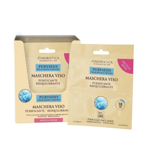L'Erboristica Purysens Maschera Viso Argilla Monodose