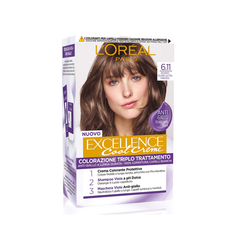L'Oréal Excellence Cool Creme 6.11 Biondo Scuro Ultra Freddo