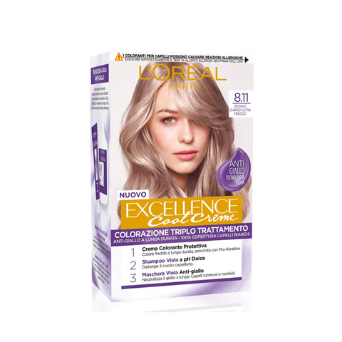 L'Oréal Excellence Cool Creme 8.11 Biondo Chiaro Ultra Freddo