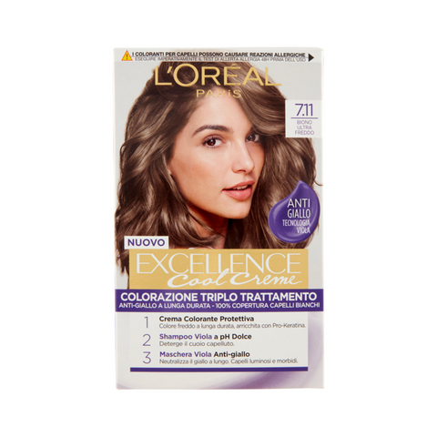 L'Oréal Paris Excellence Cool Creme 7.11 Biondo Ultra Freddo