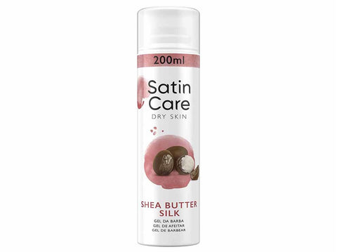 Gillette Satin Care Gel Depilazione Shea Butter Silk 200 Ml