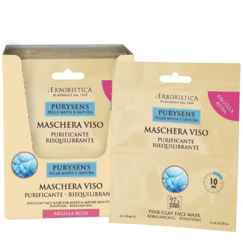 L'Erboristica Purysens Maschera Viso Argilla Monodose