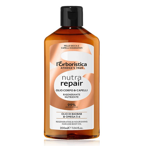 Athena's Erboristica Olio Di Baobab Corpo e Capelli 200 Ml