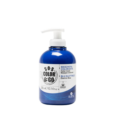 S.O.S  Color & Go Maschera Colorante Blu Elettrico 300 Ml