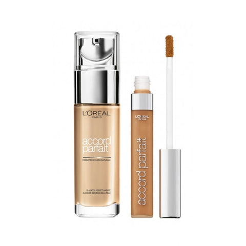 Kit L'Oréal Paris fondotinta Accord Parfait 5.R/5.C Sable Rosé e correttore