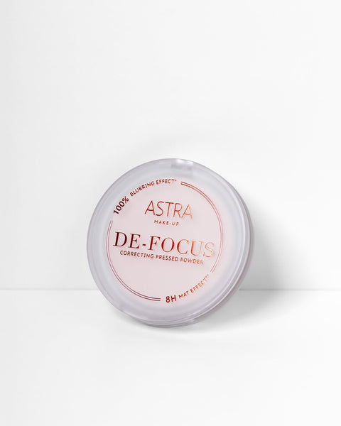 Astra Make-Up cipria compatta De-Focus Smoothing Pressed Powder tonalità 02 Pink Frame
