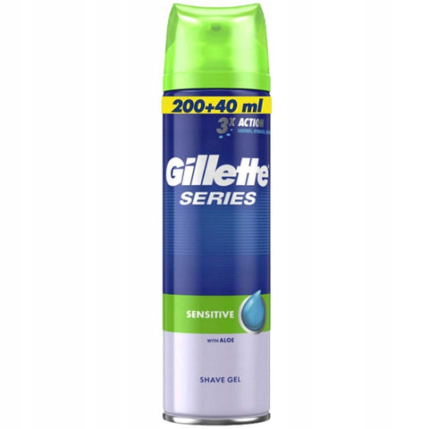 Gillette Series Gel Da Barba Sensitive Aloe 200 Ml