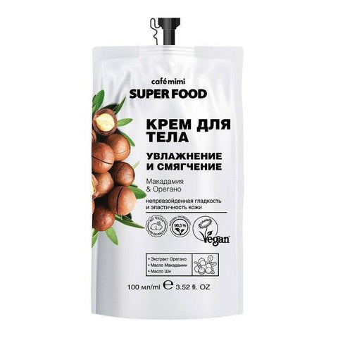 Cafè Mimi Super Food Body Cream Macadamia & Oregano 100 Ml