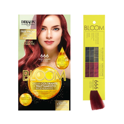 Dikson Bloom Crema Colorante 666 Rosso Rubino