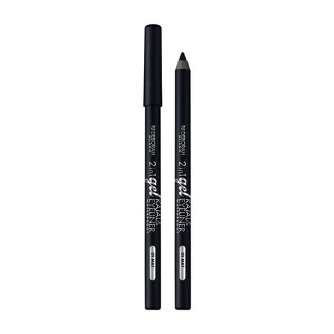 Deborah Milano Matita Occhi 2in1 Gel Eyeliner & Kajal Mat 01 Black