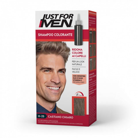 Just For Men Shampoo Colorante H-25 Castano Chiaro
