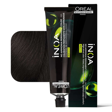 L'Oréal Inoa 4.15 Castano Cenere Mogano Tubo 60 Ml
